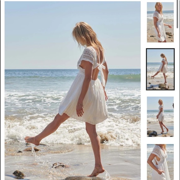 Promesa Dresses & Skirts - Promesa | M | Saving Grace Lace Tie-Back Kimono Mini Dress